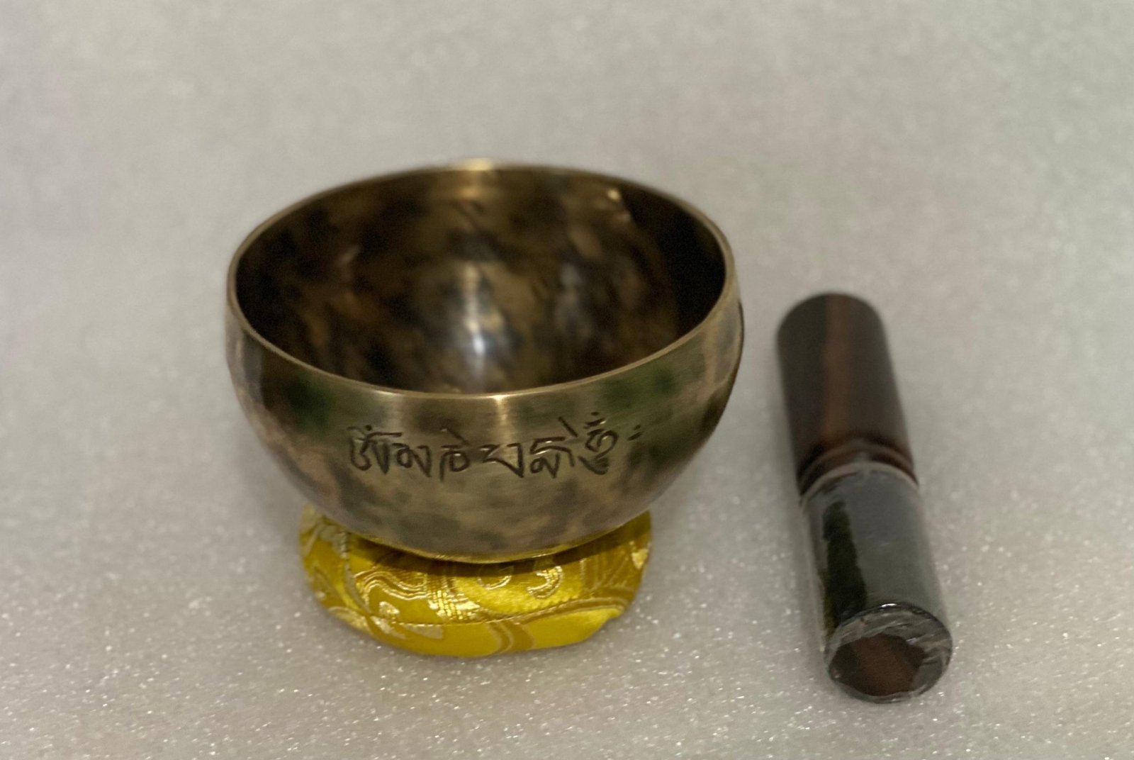 Mini Singing Bowl – Handmade 11cm Travel Sound Bowl Mini singing bowl, handmade 11cm Nepal bowl with cushion