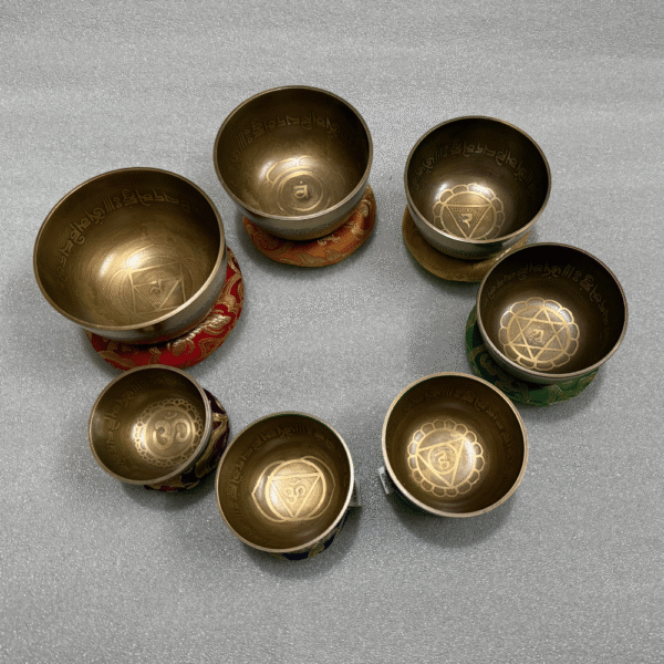 tibetan singing bowl set of 7