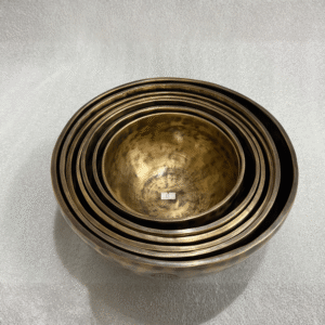 Seven chakra singing bowl used for sound healing meditation