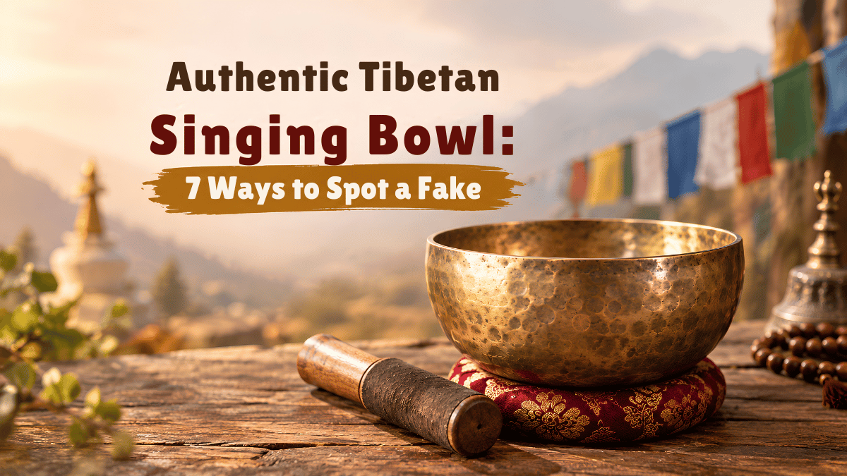 Authentic Tibetan Singing Bowl: 7 Proven Ways to Spot a Fake (Buyer's Guide) authentic Tibetan singing bowl hand-hammered by artisan in Nepal