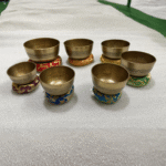 Tibetan Singing Bowl Set of 7 — Mantra Carved Bronze Chakra Bowls, Handmade in Nepal - Image 5