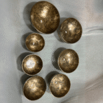 Seven Chakra Singing Bowl Set – Engraved Full Moon Brass Meditation Bowl - Image 9