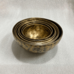 Seven Chakra Singing Bowl Set – Engraved Full Moon Brass Meditation Bowl - Image 10