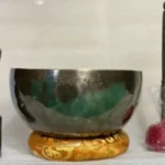 Extra Large Tibetan Singing Bowl – Handmade 25cm Full Moon Bowl - Image 2