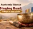 Authentic Tibetan singing bowl hand-hammered by artisan in Nepal